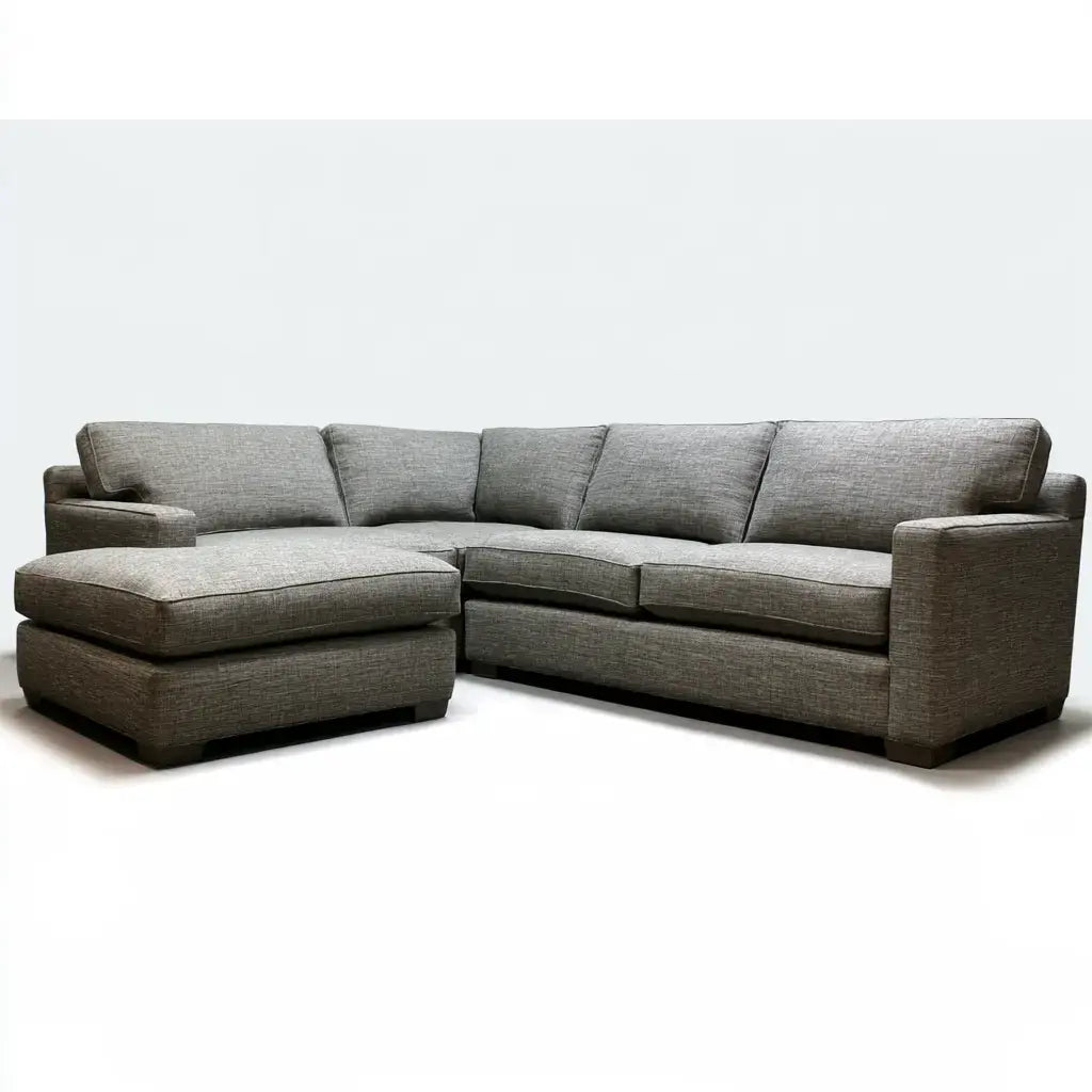 Sofá rinconero con asiento alargado - gris
